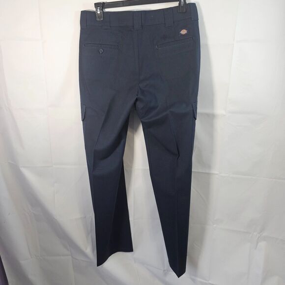 Dickies Flex Pants Mens 34x34 Navy Blue Carpenter Straight Leg Workwear - Picture 2 of 4